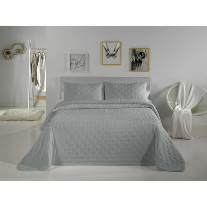 Bedspread (quilt) Pierre Cardin DOTS Pearl Gray Single (2 Pieces)-0