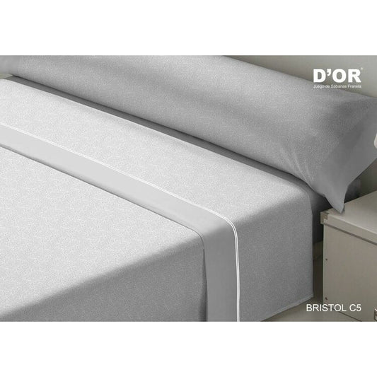 Bedding set D'Or BRISTOL Grey King size Franela-0