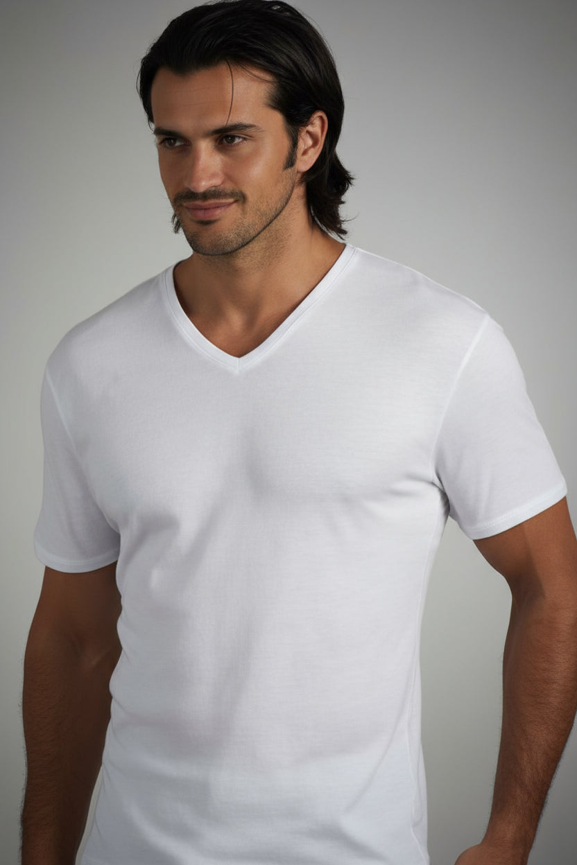 Maglia uomo collo a V