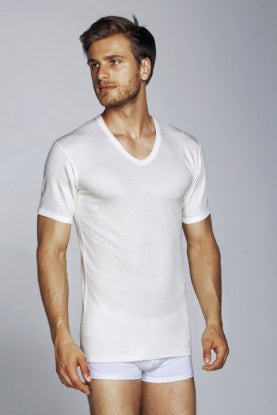 Maglia uomo intima m/m a V dual